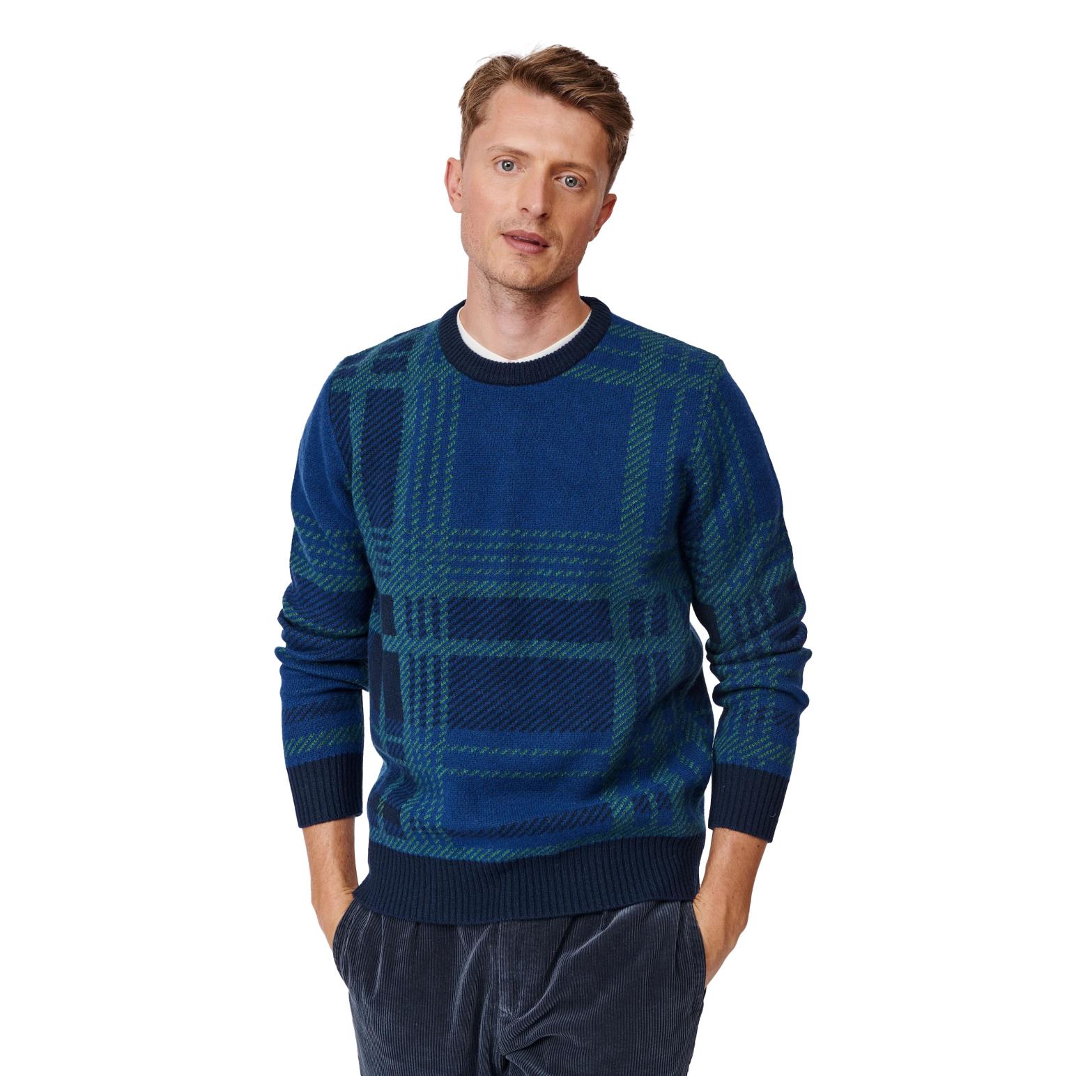 Aubin Mumby Checked Crew Jumper